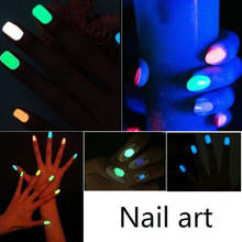 50g Fluorescent Nail Glitter Super Bright Glow-in-the-Dark Luminous Powder Glow Pigment  Nail Art 2024 - buy cheap
