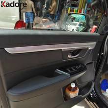 Accesorios interiores de grano de madera para Honda CRV CR-V 2017 2018 2019, cubierta de ventana de puerta, embellecedor de Panel de reposabrazos, tira adhesiva 2024 - compra barato