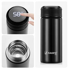 KAXIFEI New Fashion Smart Temperature Display Stainless Steel Water Thermal Bottle With LCD Touch Screen Waterproof gift Cup 2024 - buy cheap