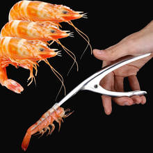 Descascador de camarão, aparelho para descascar camarão, faca de pesca, utensílio criativo de cozinha, ferramenta de frutos do mar, 1 peça 2024 - compre barato
