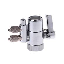 Water Filter Faucet Dual Diverter Adapter Valve M22 to 1/4" Chrome Plated Brass Water Purifier Valve Switch 2024 - buy cheap