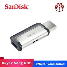 Sandisk 128gb PenDrives 32gb SDDDC2 Extreme Type-C USB3.1 16gb Dual OTG USB Flash Drive 64gb usb3.0 USB Stick free shipping 2024 - buy cheap