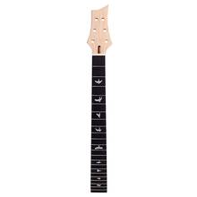 New 1Pcs Guitar Neck Solid Wood Maple 22 Fret 24.75 Inch Truss Rod for Electric Guitar,Black Color 2024 - buy cheap