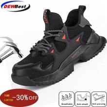 Dropshipping Male Work Safety Boot Steel Toe Safety Shoes Anti-puncture Indestructible Shoes Men Boots Work Sneakers Men Shoes 2024 - buy cheap