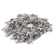 100± Bulk Mixed Tibetan Silver color Alloy Charm Pendants Beads DIY Jewelry Findings 2024 - buy cheap