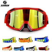 SOMAN-Gafas de Motocross para exteriores, Sprot Okulary Mx, Motocyklowe de carreras para Gafas, Moto Lunette, Gafas para casco todoterreno 2024 - compra barato