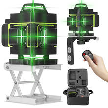 Ferramenta de nivelamento automático em 360 °, nível a laser com 16 linhas, omnidirecional com feixe verde de linha oblíqua vertical e horizontal 2024 - compre barato