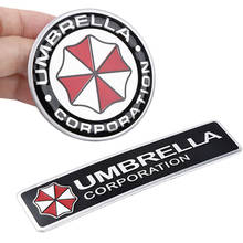 10Pcs/lot 3D Aluminum Sticker for Resident Evil Umbrella Corporation decals emblem decorations badge auto accessories 2024 - buy cheap