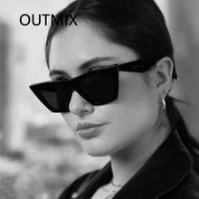 Óculos de sol tipo uv400, óculos escuros pequenos, para mulheres, sexy, de marca de luxo, tipo clássico, branco ou preto 2024 - compre barato