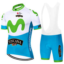 2022 Movistar team cycling jersey men maillot ciclismo Summer Bike Jersey Set Bike Bicycle Wear traje ciclismo hombre 2024 - buy cheap