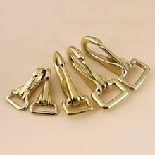 Solid Brass Halter Snap Hook Bag Clasp Dog Collar Pet Leash Rope Strap Webbing Clip Leather accessory 2024 - buy cheap