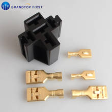 1Set Car Auto Vehicle 5 Pin Relay Socket Holder with 3pcs 9.5mm 2pcs 6.3mm Terminals for 80A auto relays 2024 - buy cheap