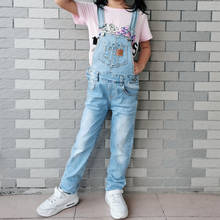 Chumhey 0-8T Kids Overalls Spring Autumn Boys Girls Bib Suspender Jeans Soft Stretchy Denim Trousers Children Clothing Clothes 2024 - buy cheap