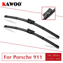 KAWOO For Porsche 911(996&997&991),Model Year From 1997 To 2017 Car Rubber Windcreen Wiper Blades Fit Push Button/U Hook Arms 2024 - buy cheap