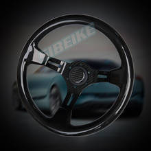 Car Racing Sport Carbon Fiber Steering Wheel Universal Deep Dish 350MM Steering Wheel 2024 - buy cheap