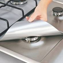 4pcs Reusable Kitchen Glass Fiber Foil Gas Stove Burner Temperature Anti-fouling and oil Protector Mat 3 colors #7 2024 - buy cheap