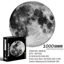 Adult Large Puzzle 1000 Pieces Moon High Difficulty Round Puzzles Planet Educational Toys Puzzles Para Adultos Puzzle BE50TY 2024 - buy cheap