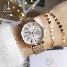 SHENGKE SK Women Watch Top Brand Luxury 2020 Rose Gold Women Bracelet Watch For Ladies Wrist Watch Montre Femme Relogio Feminino 2024 - buy cheap