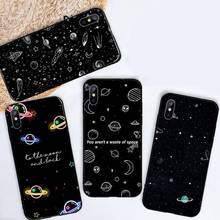 Outer Space Planet Stars Moon Spaceship Phone Case for iPhone 11 12 mini pro XS MAX 8 7 6 6S Plus X 5S SE 2020 XR 2024 - buy cheap