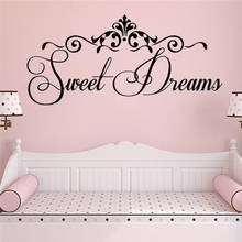 Romantic Wall Sticker sweet dreams Quote Wall Decal For Baby Room Vinyl Stickers Home Decor Decals Kids Wallpaper Poster Mural 2024 - buy cheap