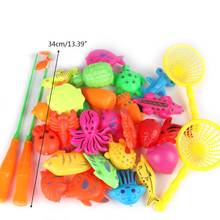30/52 Pcs Magnetic Fishing Toys Plastic Fish Rod Set Kids Playing Water Gifts Y4UD 2024 - buy cheap