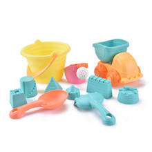 Children Beach Toys Sandbox Sand Set Toy  Beach Cube Sand Eco-Friendly Colorful Castle Bucket PC\PVC Shovel Car Toys For Kids 2024 - buy cheap