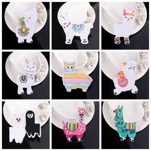 Cute Alpaca Sheep Iron On Patches For Clothing Cartoon Patch Embroidered Patches Tshirt Fabric Patch Sticker Applique On Clothes 2024 - buy cheap
