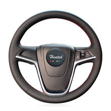 Capa para volante em couro legítimo nappa, capa protetora para buick excelle xt gt notebooks opel mokka, proteção para o volante 2024 - compre barato