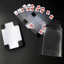 Прозрачные игральные карты для игры в покер колода набор прозрачной фольги для покера пластиковые волшебные карты водостойкие карты Волшебная Прямая поставка 2024 - купить недорого