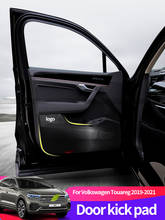 Противоударная накладка на дверь для Volkswagen VW Touareg 2011 2012-2021, защитная пленка с боковыми краями, наклейки для салона автомобиля, декоративные аксессуары 2024 - купить недорого