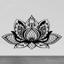 Lolous Мандала Цветок Наклейка на стену s гостиная домашний декор виниловая Съемная Наклейка на стену для студии йоги богемный стикер на стену Y281 2024 - купить недорого