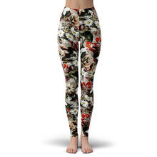 Mallas de estilo Retro para mujer, Leggings con estampado 3D de pájaros en flores, Sexy, elásticos, ajustados, DDK22 2024 - compra barato