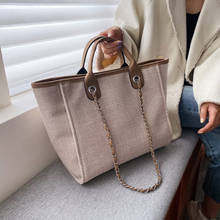Повседневная Большая Сумка-тоут 2020, модная Новая высококачественная холщовая женская дизайнерская сумка, вместительная сумка через плечо 2024 - купить недорого