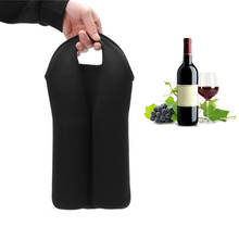 Capa para garrafa de vinho, 2 garrafas, suporte térmico para garrafa de vinho, portador de viagem com isolamento, armazenamento para piquenique 2024 - compre barato