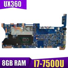 UX360 placa madre para ASUS UX360U UX360UA UX360UAK placa base portátil 100% prueba bien I7-7500U cpu 8G/RAM 2024 - compra barato