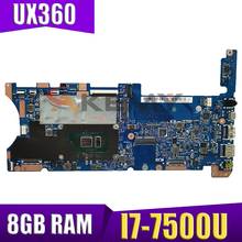 Placa-mãe ux360u ux360ua ux360uak, para laptop, 100% testes, cpu 8 gb/ram 2024 - compre barato