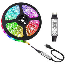 1M USB RGB LED Strip Light 3 Key Remote Controller For TV Backlight  Wedding Lighting Decoration 2024 - buy cheap