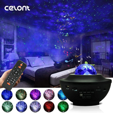 LED Starry Sky Projector Night Light Galaxy Star Projector Ocean Wave Night Lamp With Music Bluetooth Speaker For Childrens 2024 - buy cheap