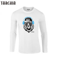 Мужская приталенная футболка TARCHIA 2021 Beer Brkln, крутая черная футболка с длинным рукавом, Мужская футболка в стиле хип-хоп, мужские футболки, топы 2024 - купить недорого