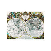 Mapa francés Vintage de 150x100cm, mapa decorativo de oficina, no tejido, plegable, carteles de mapa del mundo, versión antigua 2024 - compra barato