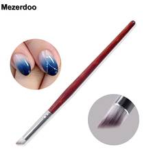 Pincel para manicura, pluma de tinte mareado degradado, mango de madera, herramientas de punteo para pintura de uñas, cambio de colores, pintura artística francesa 2024 - compra barato