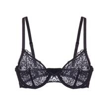 Mierside-Sujetador de encaje transparente para mujer, sostén Sexy de realce, color negro, A/B/C, 0085 2024 - compra barato