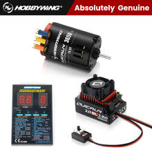 Quicrun 3650 motor sem escova + 10bl120 120a, combo geral de caixa de programação led + esc sem escova, para carro rc 1/10 2024 - compre barato