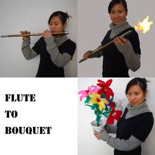 Shooting Flute To Bouquet Magic Tricks Magia Wand Magician Stage Illusions Gimmick Props Accessories Appearing Flower Magica 2024 - buy cheap