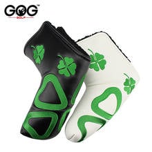 New golf putter cover headcover lucky grass PU cover For Blade Golf Putter High Quality  White Black golf club 2 colors 2024 - buy cheap