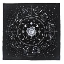 Tarot Card Special Tablecloth 12 Constellations Astrology Tarot Divination Cards Table Cloth For Magicians Daily Board Games 2024 - buy cheap