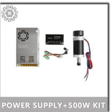 DC48V 12A Power Supply+New DC 500W/0.5KW ER11 55MM Brushless CNC Spindle Motor+WS55-220 DC20-50V Stepper Motor Driver.. 2024 - buy cheap