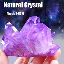 Natural Amethyst Quartz Point Crystal Cluster Healing Specimen Natural Stones Minerals Home Desk Aquarium Decor 2024 - buy cheap