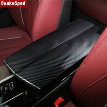 Reposabrazos de consola central de estilo de fibra de carbono, Panel decorativo, embellecedor de cubierta para BMW serie 5, G30, 2018-2021, LHD, estilo de coche 2024 - compra barato