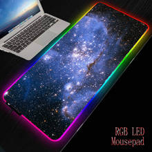 Mairuige Space Starry Sky Gaming RGB Large Mouse Pad Gamer Big  Mat Computer pad Led Backlight Keyboard Desk  DIY 2024 - buy cheap
